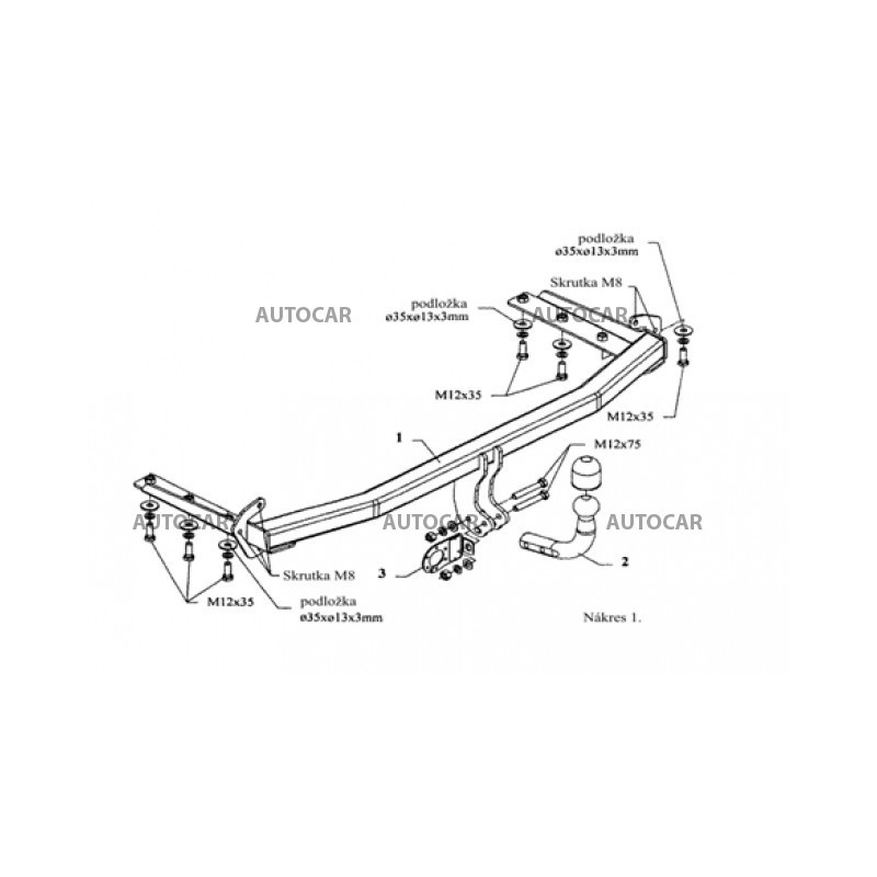 Ťažné zariadenie pre CIVIC - 5dv - automatický systém - od 2005/08 do 