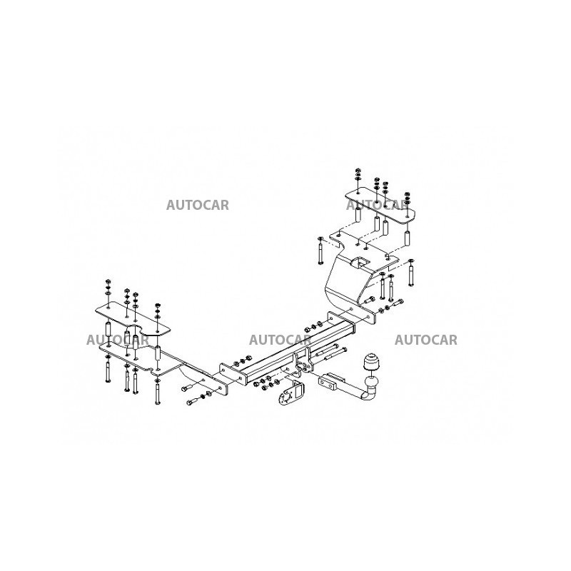 Ťažné zariadenie pre CR-V - 5dv. - automatický systém - od 2002/03 do 2006/12