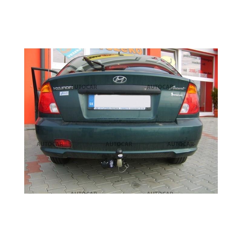 Ťažné zariadenie pre Hyundai ACCENT - odnímateľný bajonetový systém