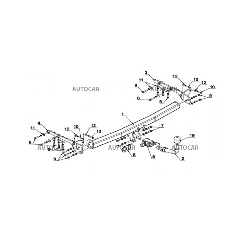 Ťažné zariadenie pre X-TRAIL - 5 dv T31 - automatický systém - od 2007 do 