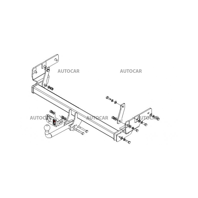 Ťažné zariadenie pre PININ - 5dv.(H60) - automatický systém - od 2000 do 