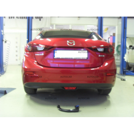 Ťažné zariadenie pre Mazda 3 - J36A - 4 dv. - odnímateľný vertikálny bajonetový systém