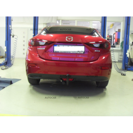 Ťažné zariadenie pre Mazda 3 - J36A - 4 dv. - odnímateľný vertikálny bajonetový systém