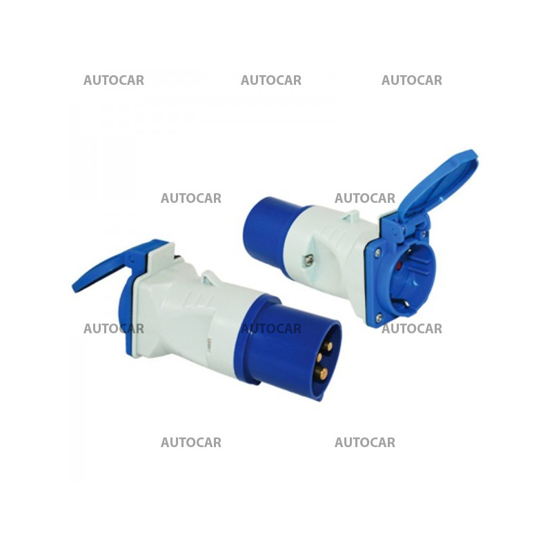 Adaptér krátky CEE zástrčka/Schuko zásuvka