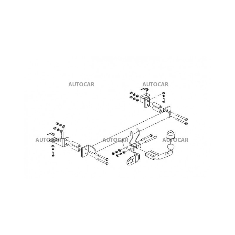 Ťažné zariadenie pre ZAFIRA - 5dv. ( F _75) - automatický systém - od 1998 do 2005