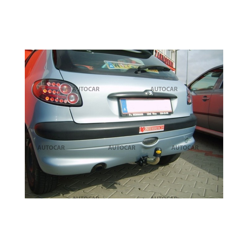 Ťažné zariadenie pre Peugeot 206 - odnímateľný bajonetový systém