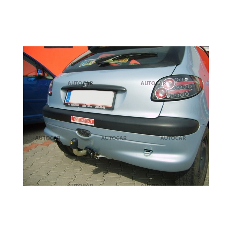 Ťažné zariadenie pre Peugeot 206 - odnímateľný bajonetový systém