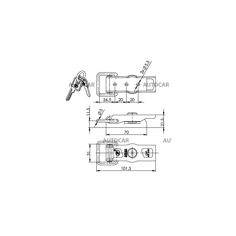 Uzáver bočnice ZB-13