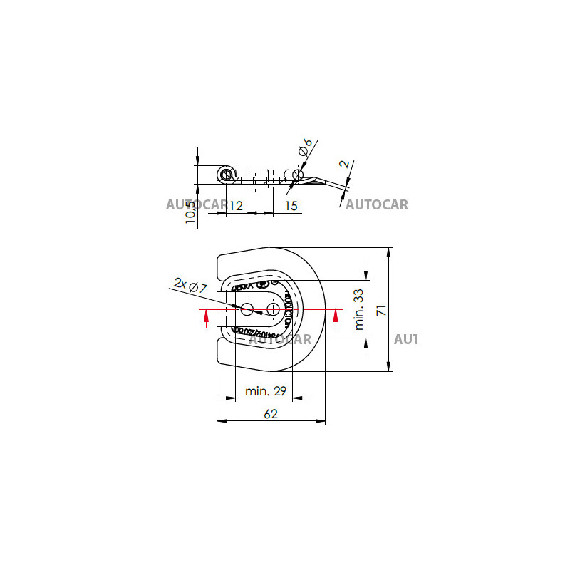 Podlahové oko UP-03B