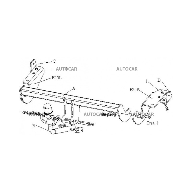 Ťažné zariadenie pre 307 SW - Combi - automatický systém - od 2001 do 