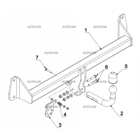 Ťažné zariadenie pre BMW X1 (F48) - skrutkový systém - od 2015/-