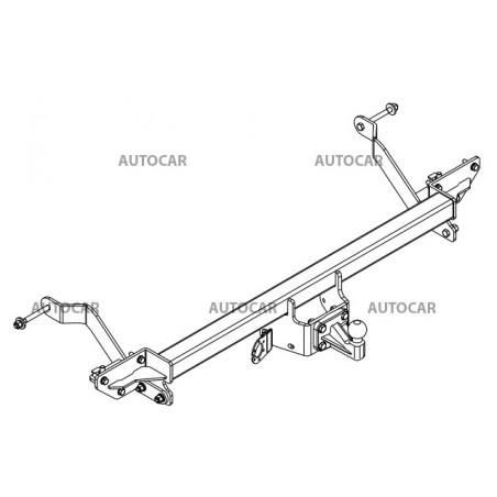 Ťažné zariadenie pre Peugeot BOXER - Dodávka L1, L2, L3 - skrutkový systém