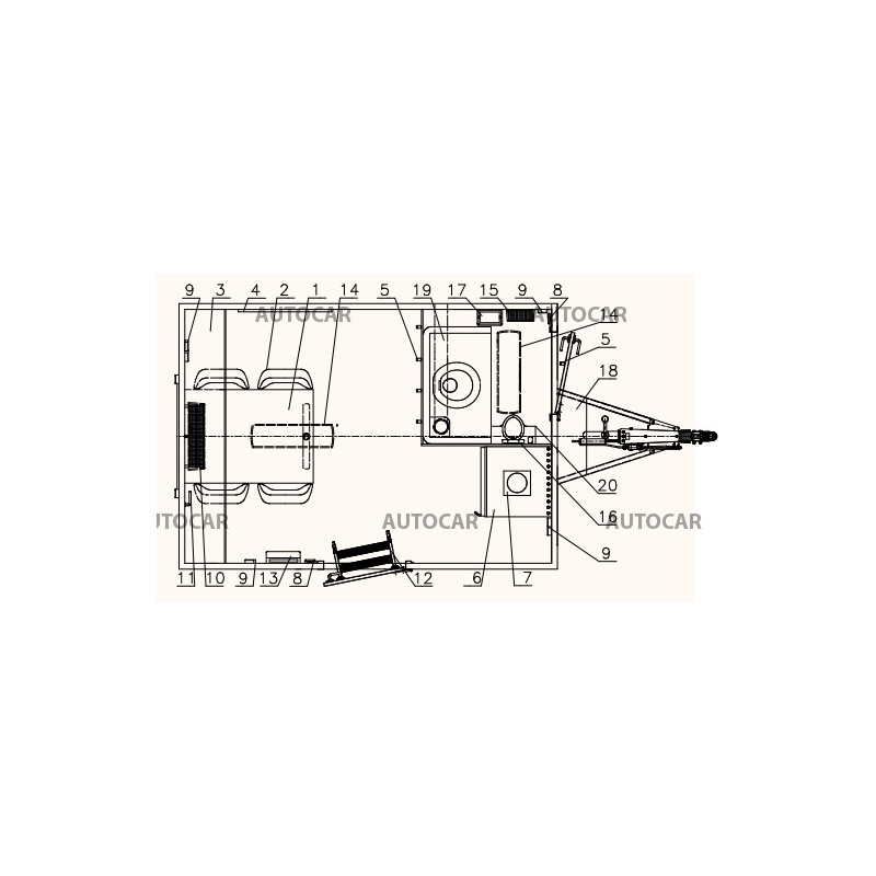Prívesný vozík Mobi 3211