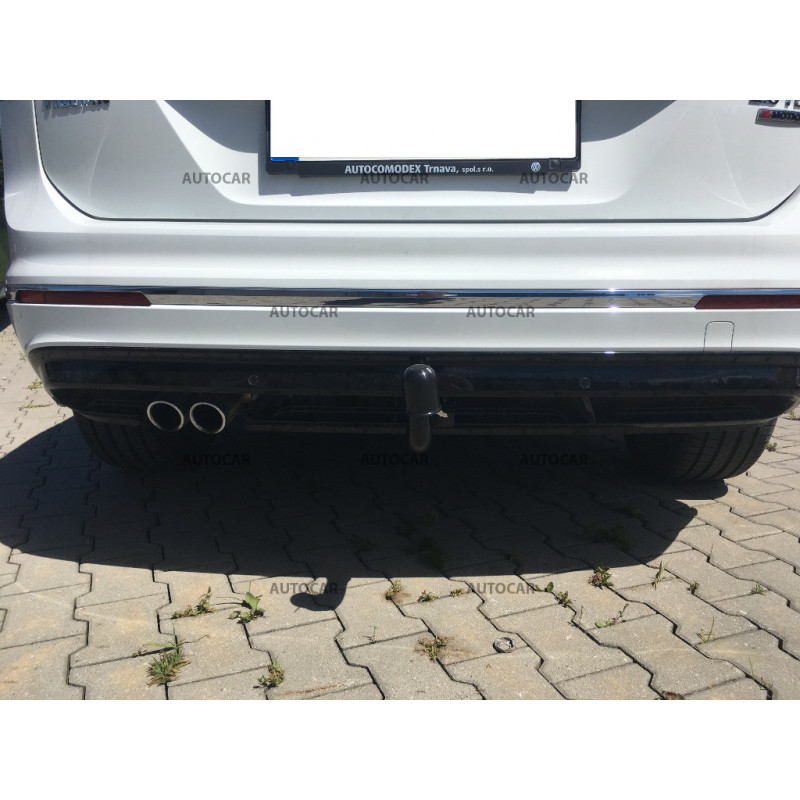 Ťažné zariadenie pre Volkswagen TIGUAN - odnímateľný vertikálny bajonetový systém