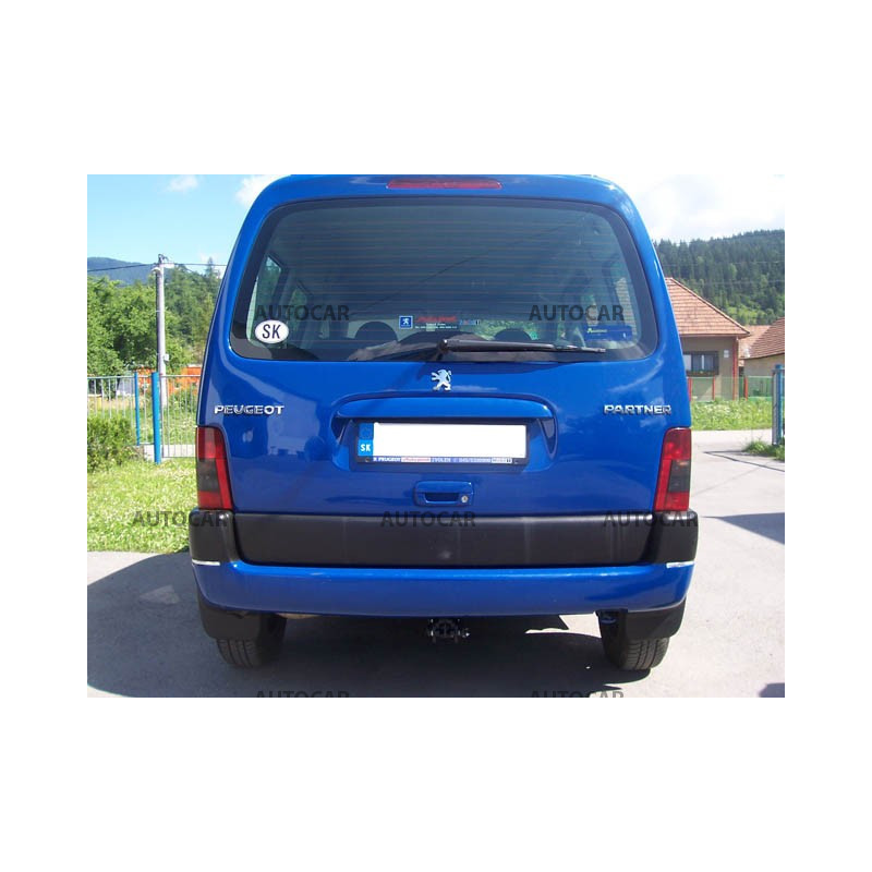 Ťažné zariadenie pre Peugeot PARTNER - odnímateľný bajonetový systém