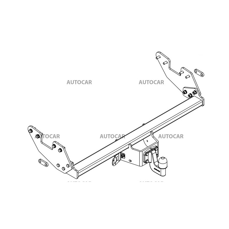 Ťažné zariadenie pre Toyota HILUX - skrutkový systém