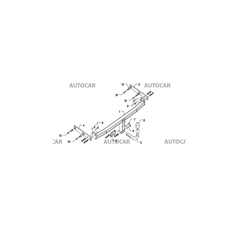 Ťažné zariadenie pre GRAND SCENIC III - - - skrutkový systém - od 2009/04 do 