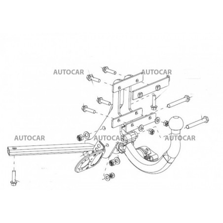 Ťažné zariadenie pre Cadillac BLS - automatický systém - od 2006/-