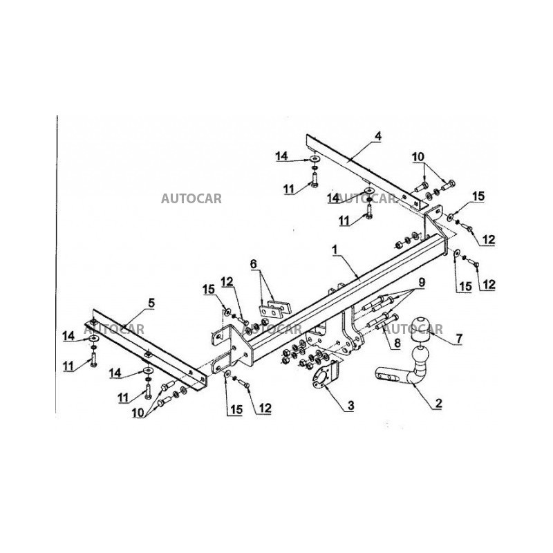 Ťažné zariadenie pre ACCORD - 4 dv CU, kombi CW - skrutkový systém - od 2008
