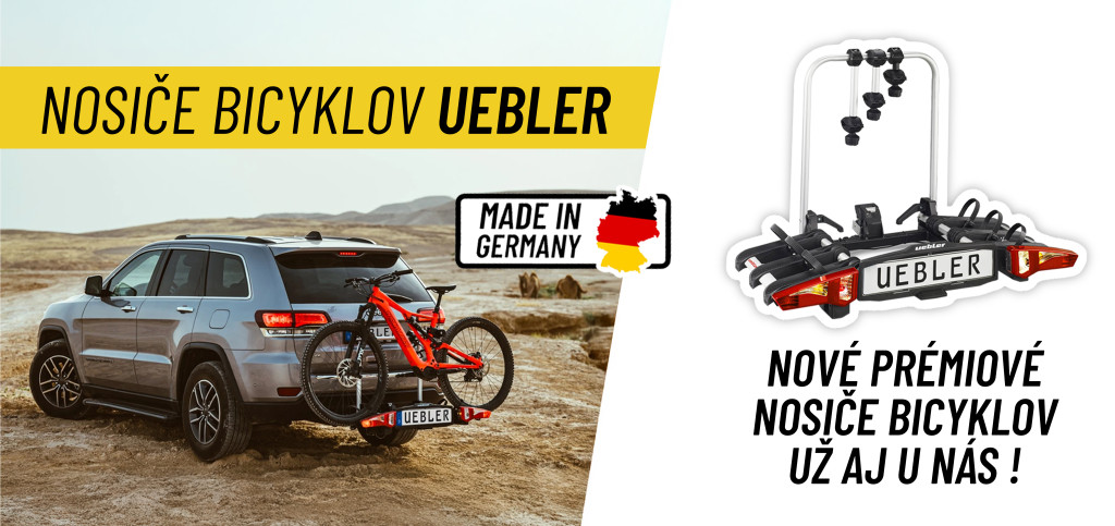 UEBLER nosiče bicyklov – Víťaz testu ADAC 2025 už v našej ponuke!