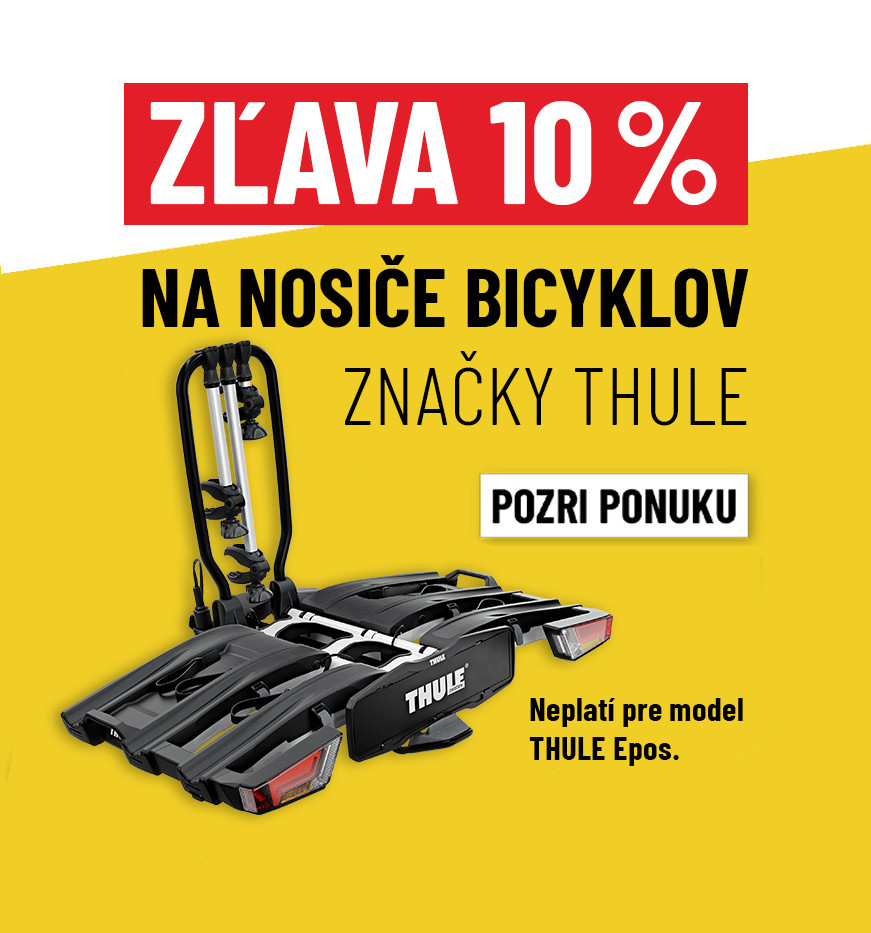 Zľava 10% nosiče bicyklov THULE
