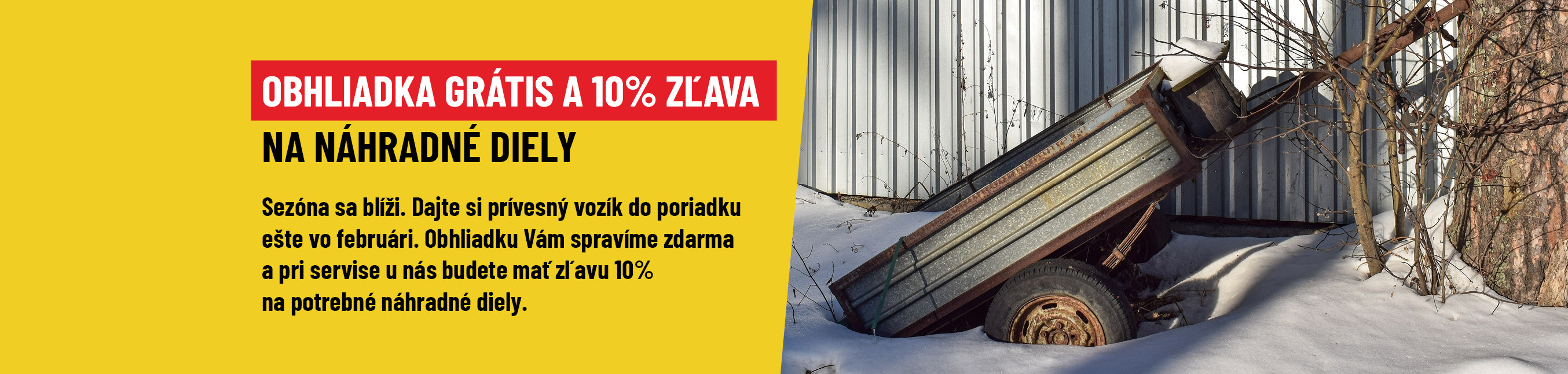 Obhliadka grátis a 10% zľava na diely