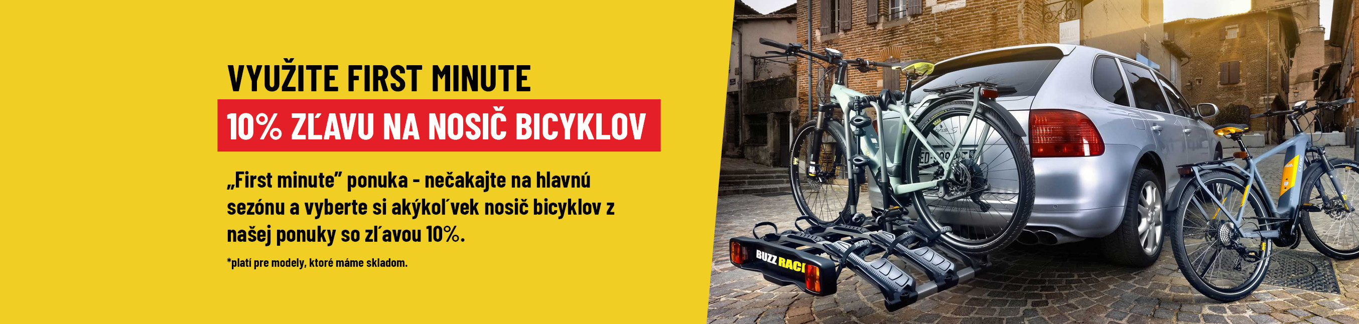 Zľava 10% na nosiče bicyklov