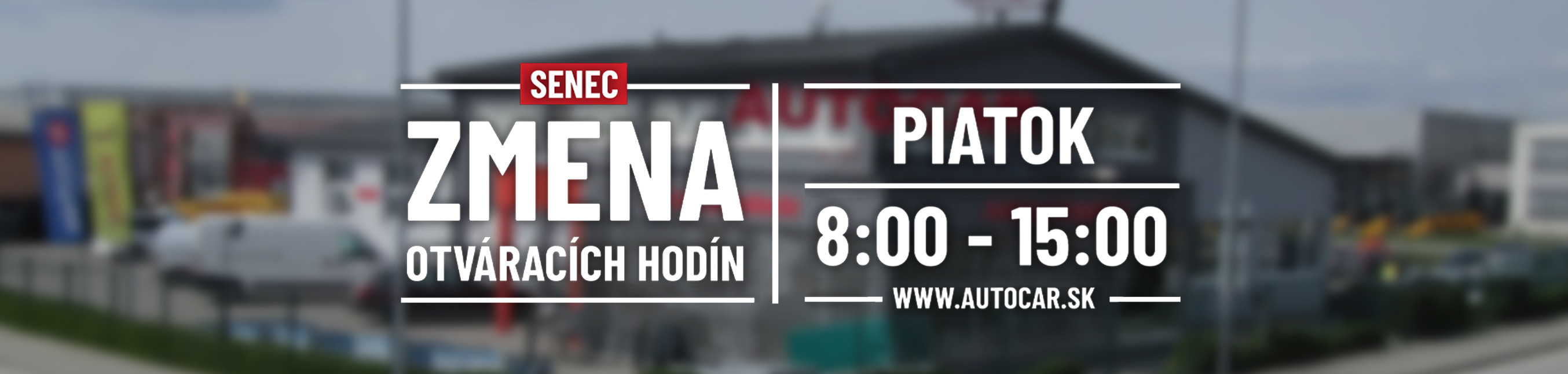 Senec zmena otváracích hodín