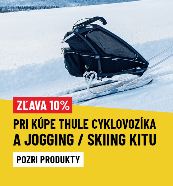 Zľava 10% na kombo cyklovozik + jogging/skiing kit